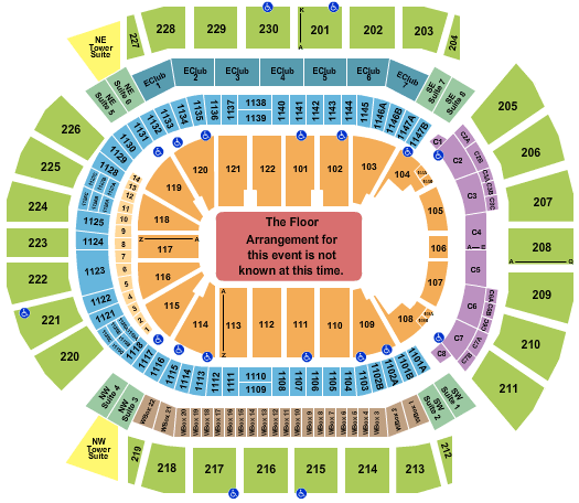 Desert Diamond Arena Rush Seating Chart